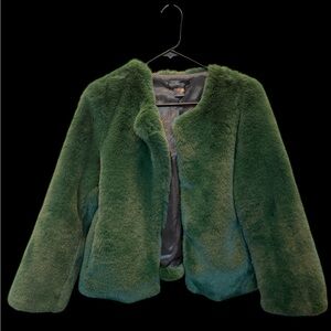 Elegant Green Teddy Jacket